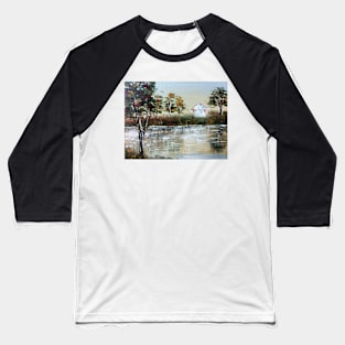 Semi abstract river scape 3 Baseball T-Shirt